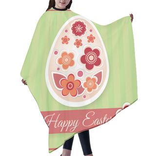 Personality  Floral Easter Egg. Vector Illustration Hair Cutting Cape