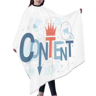 Personality  Content Word Typography Hair Cutting Cape