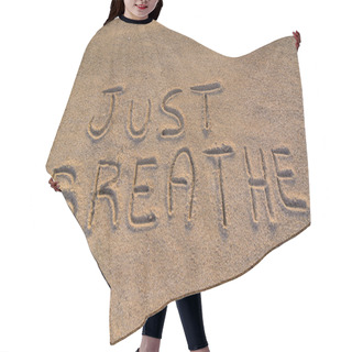 Personality  Just Breathe Symbol Hair Cutting Cape