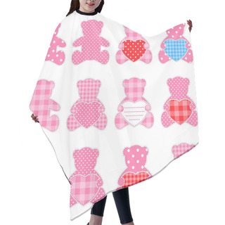 Personality  Twelve Pink Bears Hair Cutting Cape