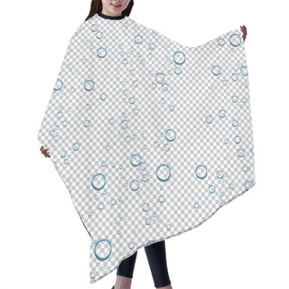 Personality  Water Droplets On A Transparent Background Hair Cutting Cape