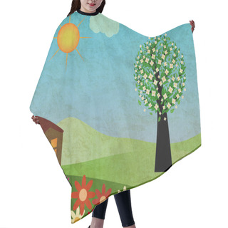 Personality  Grunge Springtime House Hair Cutting Cape