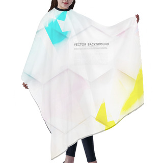 Personality  Vector Abstract Color 3d Hexagonal. Hair Cutting Cape