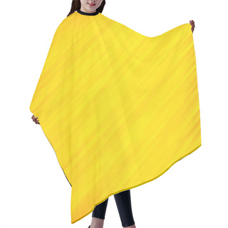 Personality  Yellow Bastract Background Oblique Lines Texture Hair Cutting Cape