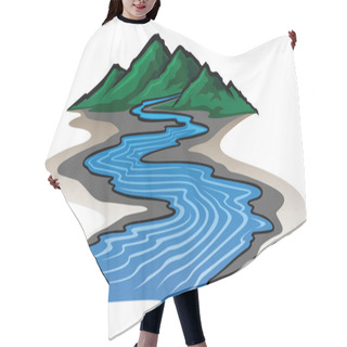 Personality  Mountains And River Hair Cutting Cape