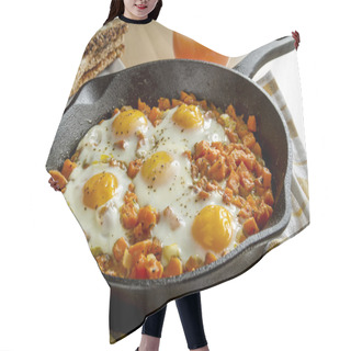 Personality  Fried Eggs And Sweet Potato Hash Hair Cutting Cape