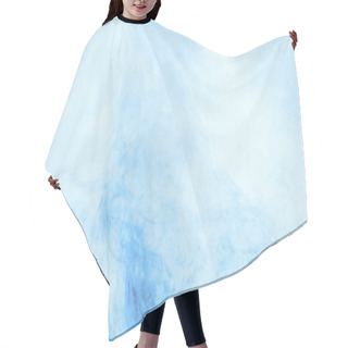 Personality  Texture With Swirls Of Blue Paint In Water Hair Cutting Cape