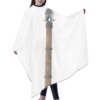Personality  Long Spear, Weapon, On An Isolated White Background. 3d Illustration Hair Cutting Cape