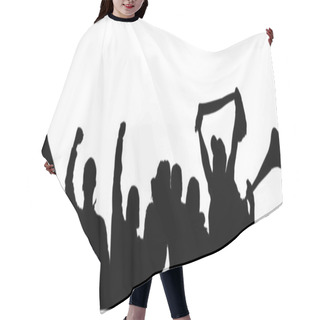 Personality  Fans Cheering Silhouette Hair Cutting Cape