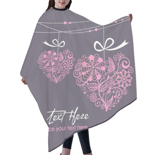 Personality  Greeting Haging Heart Hair Cutting Cape