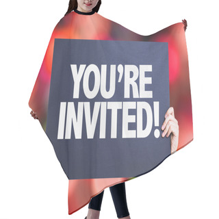 Personality  You're Invited! Card Hair Cutting Cape