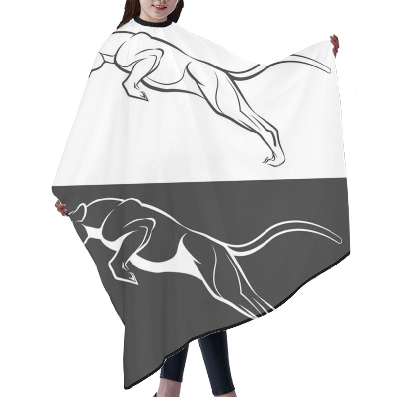 Personality  Black And White Puma Hair Cutting Cape