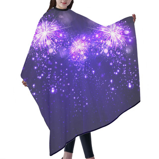 Personality  Happy New Year Background, Fireworks Hair Cutting Cape