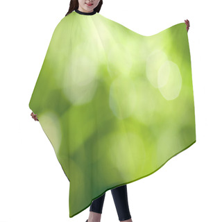 Personality  Abstract Green Natural Backgound Hair Cutting Cape