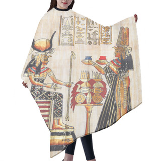 Personality  Papyrus With Elements Of Egyptian Ancient History. XXL Hair Cutting Cape
