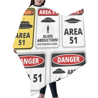 Personality  Ufo Danger Hair Cutting Cape