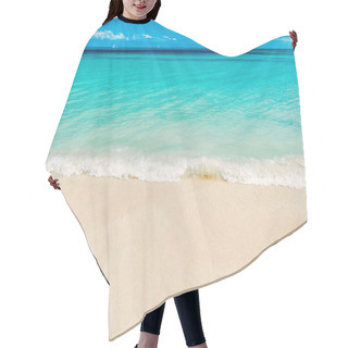 Personality  Wavy Sea, Ocean Water Background On Sand Coast In Antigua Hair Cutting Cape
