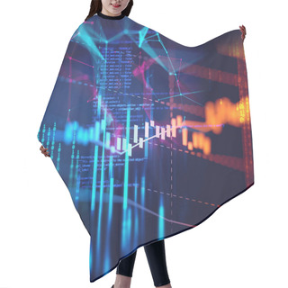 Personality  Technical Financial Graph On Technology Abstract Background Hair Cutting Cape