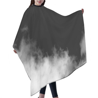 Personality  Smoke Isolated On Black Background., Cloud Hair Cutting Cape