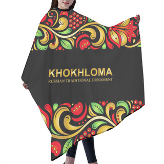Personality  Seamless Pattern In Khokhloma Style Hair Cutting Cape