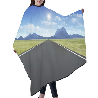 Personality  Road To Horizon Background Hair Cutting Cape