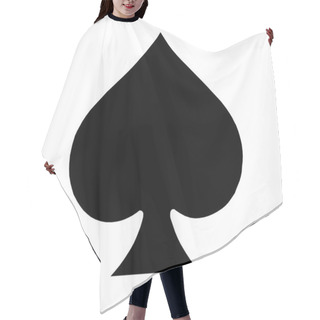 Personality  Playing Card Symbol Spades Hair Cutting Cape