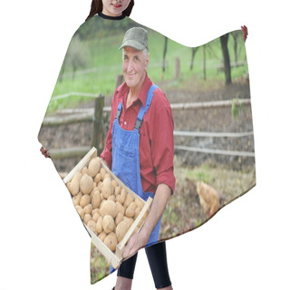 Personality  Farmer With Potatoes Hair Cutting Cape