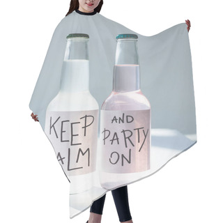 Personality  Alcoholic Beverages In Bottles Hair Cutting Cape