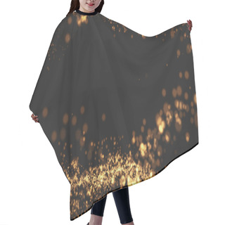 Personality  Gold Background Wave Motion Hair Cutting Cape