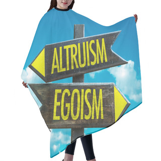 Personality  Altruism - Egoism Signpost Hair Cutting Cape