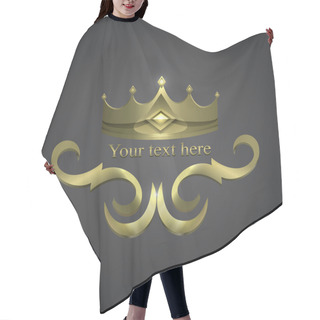Personality  Decorative Shiny Banne Hair Cutting Cape