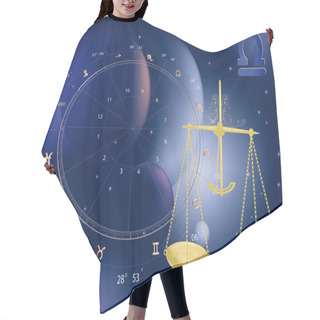 Personality  Astrological Signs Scales Hair Cutting Cape