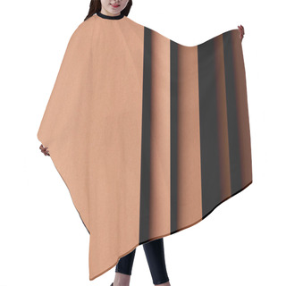 Personality  Abstract Background With Paper Sheets In Brown Tones Hair Cutting Cape