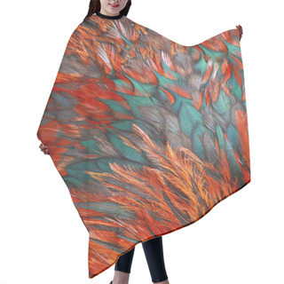 Personality  Bright Brown Feather Hair Cutting Cape