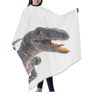 Personality  Velociraptor  ,dinosaur On White Background  Hair Cutting Cape