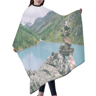 Personality  Stones Hair Cutting Cape