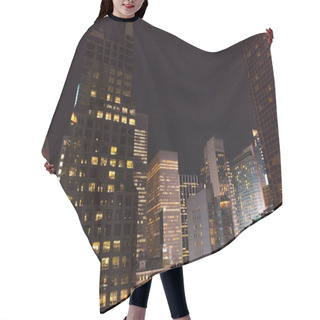 Personality  Urban Scene Of New York City At Night, Usa Hair Cutting Cape