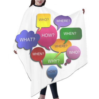 Personality  Abstract Big Asking Bubble Hair Cutting Cape