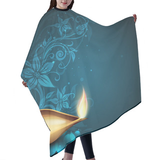 Personality  Greeting Card For Diwali Celebration In India. EPS 10 Hair Cutting Cape