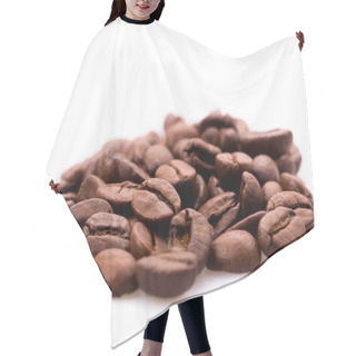 Personality  Coffee Beans On Background,close Up Hair Cutting Cape