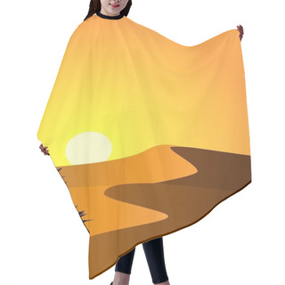 Personality  Desert Background Hair Cutting Cape