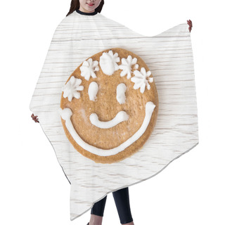 Personality  Tasty Gingerbread Face, Christmas Symbol Hair Cutting Cape