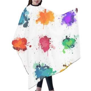 Personality  Paint Splat Hair Cutting Cape