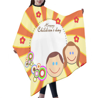 Personality  Illustration For Happy Children's Day Celebration Hair Cutting Cape