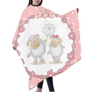 Personality  Two Sheep Hair Cutting Cape