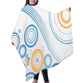 Personality  Abstract Circles Background Hair Cutting Cape