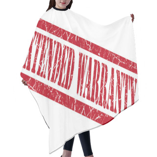 Personality  Extended Warranty Red Square Grunge Textured Isolated Stamp Hair Cutting Cape