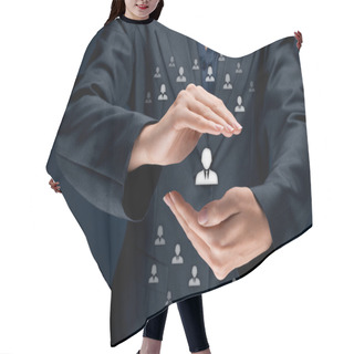 Personality  Patron And Leader Concept Hair Cutting Cape