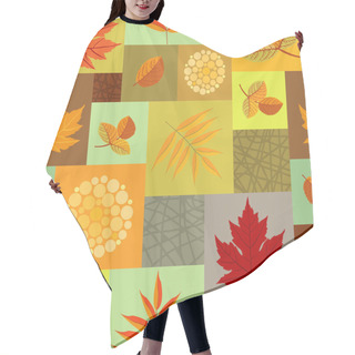 Personality  Autumn Leaves And Abstract Berries Seamless Pattern Hair Cutting Cape