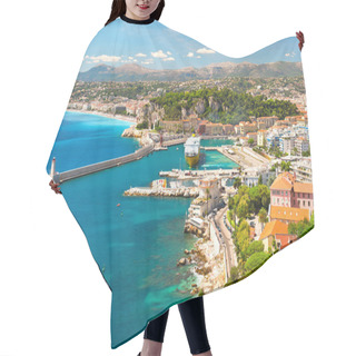 Personality  View Of Nice, Mediterranean Resort Hair Cutting Cape